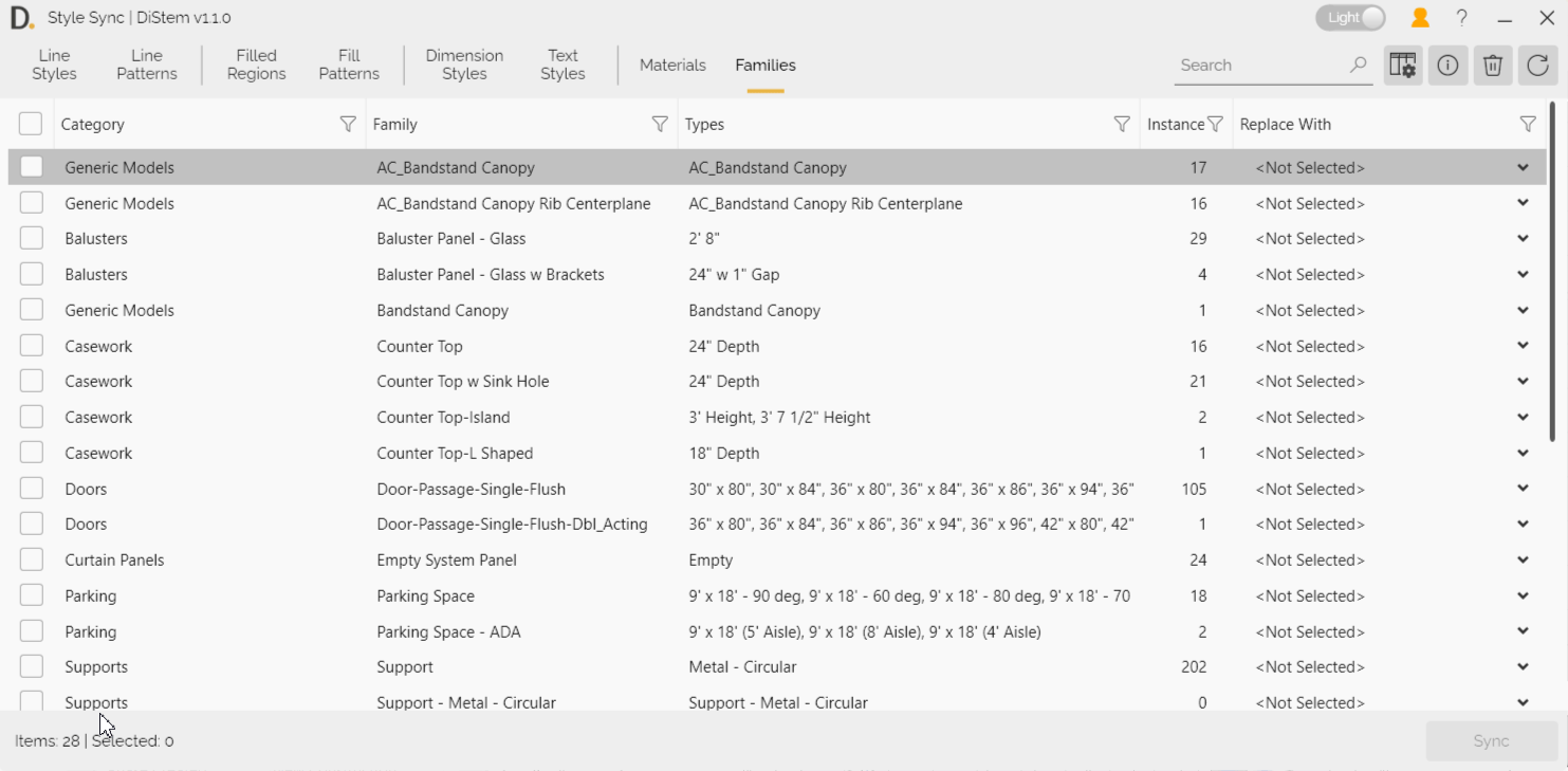 DiStem Style Sync - General Column Settings